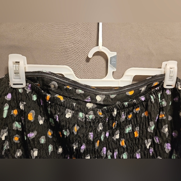 Torrid Plus Size Dress 4x Tube Top No Sleeve Black Multi Colored Leopard Cheetah - Picture 6 of 14